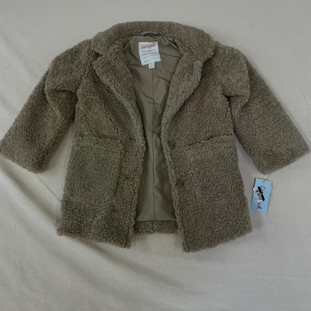 Cozy teddy sherpa‎ coat by Cat & Jack